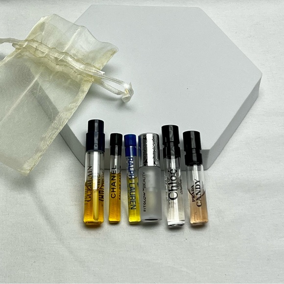 Designer Parfume Samples Bundle of 6 Prada Chloe Ralph Lauren Chanel